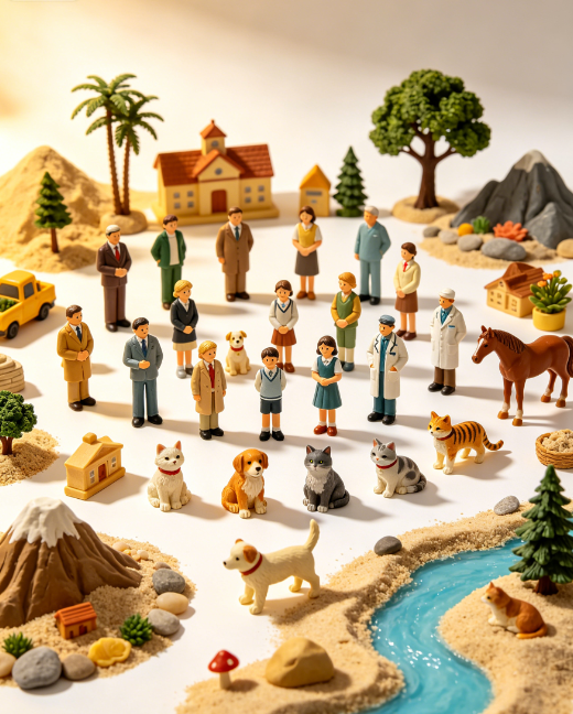 Basic Sand play Miniatures Set (300 pcs) - Image 6