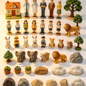 Basic Sand play Miniatures Set (300 pcs)