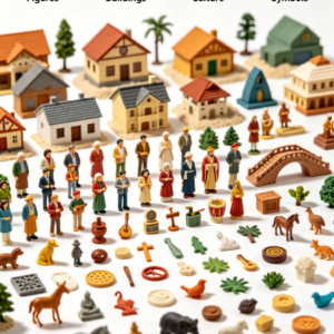 Professional Sand play Miniatures Set (600 pcs)